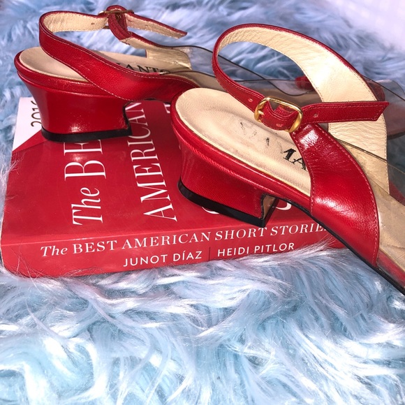 Vintage red and clear shoes - Picture 4 of 5